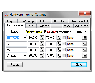 Hmonitor screenshot