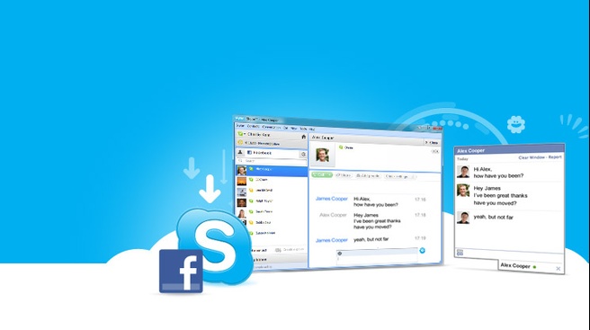 Skype 5.5 bèta met Facebook