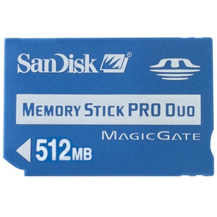 Specificaties van Sandisk MS PRO Duo 512MB - Tweakers