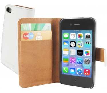 Mobiparts Premium Wallet Case Apple iPhone 4/4S White