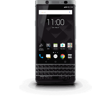 BlackBerry KEYone, 3GB ram, 32GB (Azerty) Zilver, Zwart