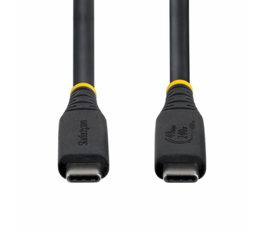 Startech.com 1m USB4 Kabel, 40Gbps, USB-IF Gecertificeerde USB-C Kabel, 240W PD, 8K 60Hz/4K 240Hz DP2.1 DP40, TPE Mantel, Thunderbolt 4 Compatibel, Zwart