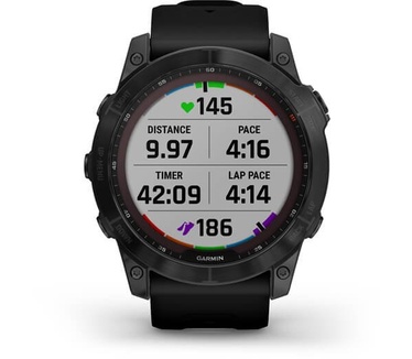 Garmin fēnix 7X Sapphire Solar Zwart (Zwart)