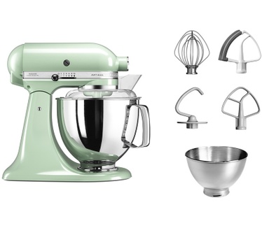 KitchenAid Artisan 5KSM175PSEPT met extra accessoires Pistache