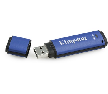 Kingston DataTraveler Vault Privacy Managed 4GB Blauw