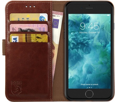 Rosso Element Apple iPhone 7 Hoesje Book Cover Bruin (Apple iPhone 7 / 8) Bruin