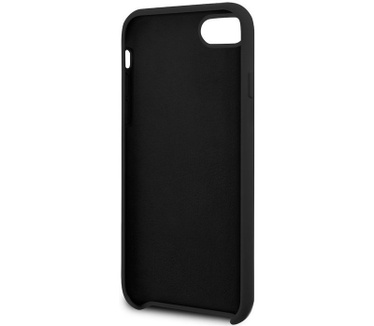 Guess Silicone Retro Hard Case Apple iPhone 7/8/SE (2020) - Zwart  Zwart