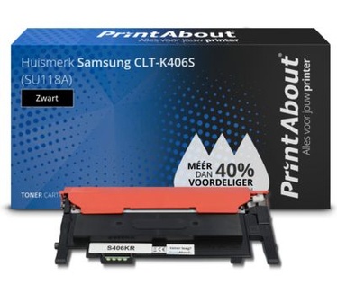PrintAbout Huismerk Samsung CLT-K406S (SU118A) Toner Zwart