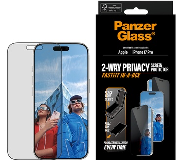 PanzerGlass PanzerGlass® Privacy Screen Protector iPhone 17 Pro | Ultra-Wide Fit w. FASTFIT IN-A-BOX