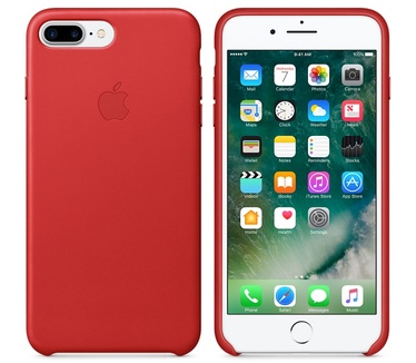 Apple iPhone 7 Plus Leren Hoesje Rood