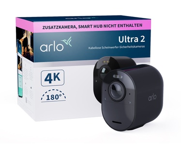 Arlo Ultra 2 Add-on voor 4K UHD draadloze beveiligingscamera's Zwart