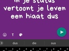 WhatsApp gekleurde statusupdates