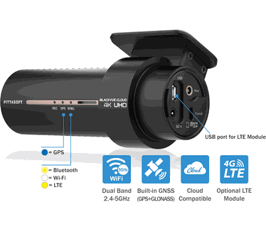 BlackVue DR970X-2CH 4K UHD Cloud Dashcam 64 GB