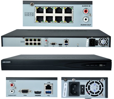 Hikvision DS-7616NI-E2/8P/A NVR 8 PoE 16 Channel 2HDD 0B