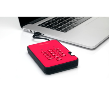 iStorage diskAshur 2 500GB Rood