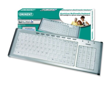 Eminent EM3113 Aluminium Multimedia Toetsenbord met Verlichting