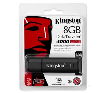 Kingston DataTraveler DT4000 Managed 8GB Zwart