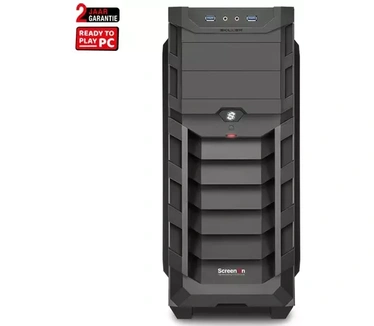ScreenON - AMD Ryzen 5 3600 Allround Game Computer / Gaming PC - Geforce GTX 1050 Ti 4GB - 16GB RAM - 480GB SSD - Windows 10 - ROOD