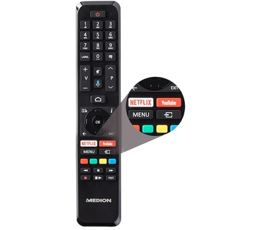 Medion LIFE X15031 Android TV | 50 inch | Ultra HD Smart-TV | HDR | Micro Dimming | PVR ready | Netflix | Amazon Prime Video | Bluetooth