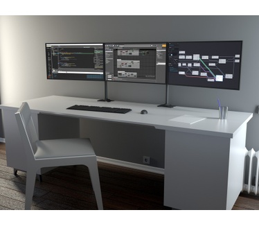Multibrackets M VESA Desktopmount Triple Stand 24''-32''