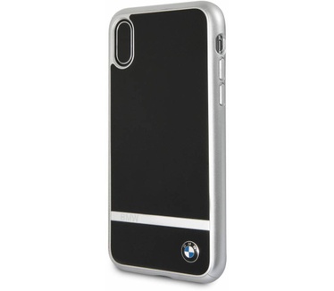 BMW Originele Aluminium Signature Back Cover Hoesje voor de Apple iPhone X / XS - Zilver  Zilver