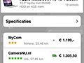 Screenshots Tweakers.net iPhone-applicatie