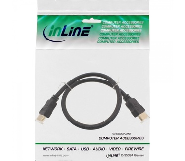InLine HDMI/HDMI 0.5m Zwart