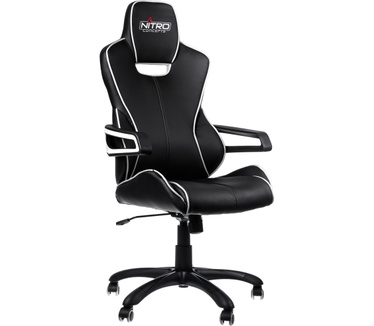 Nitro Concepts E200 Race Gaming Chair Zwart/Wit