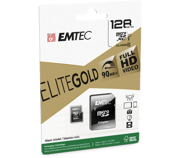 Emtec microSD Class10 Gold+ 128GB