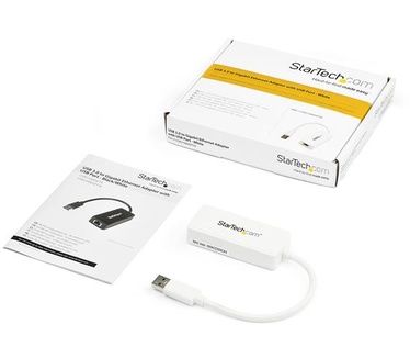 Startech.com USB 3.0 naar gigabit Ethernet-adapter NIC met USB-poort wit