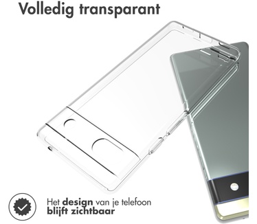 Accezz Clear Backcover Google Pixel 6a - Transparant