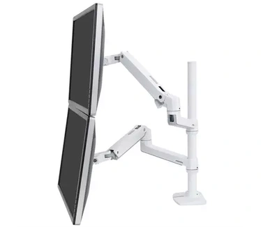 Ergotron LX Dual Stacking Arm, Tall Pole Wit