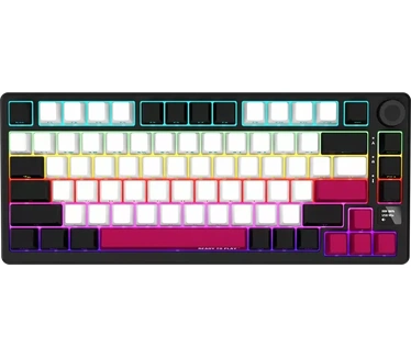 Lorgar Gaming keyboard KBP7075W Wireless 75% mech RGB Black (LRG-KBP7075W-BK)