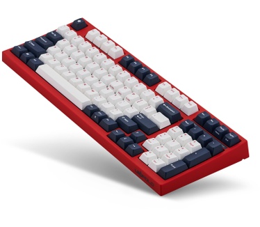 Leopold FC980MN wh/nv PBT MX Brown US Red Case - White/Navy Keycaps