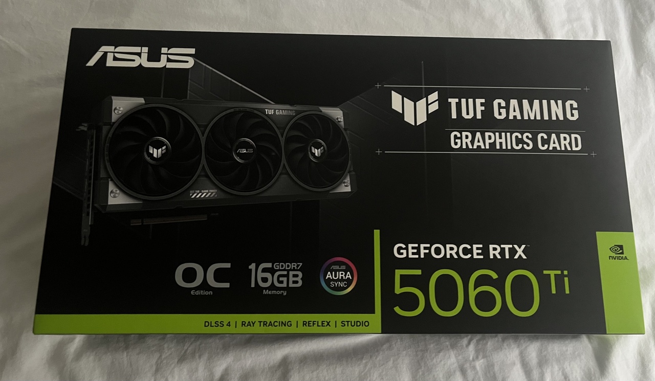 ASUS TUF Gaming GeForce RTX 5060 Ti 16GB OC Edition aangeboden - Vraag ...