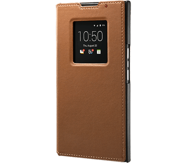 BlackBerry Priv Leather Smart Flip Case Tan (ACC-62173-002)