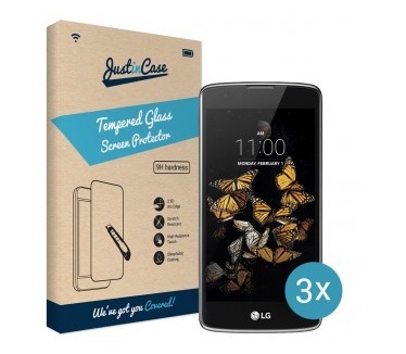 Just in Case Screen Protector LG K8 - 3 stuks - Crystal Clear