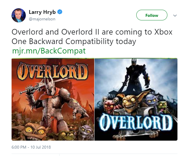 Overlord en Overlord II backwards compatibel op Xbox One