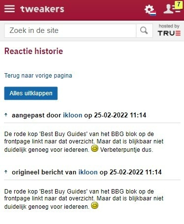 Reactie historie