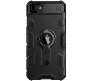 Nillkin CamShield Armor Case - Apple iPhone 7/8/SE (2020) - Zwart Zwart