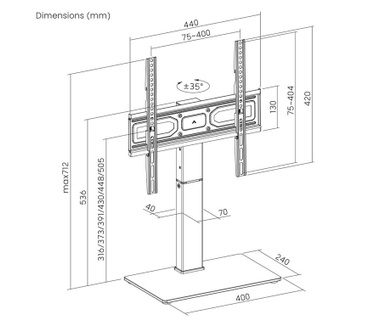 Gembird TVS-D65S-01