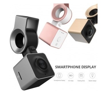 Rock Dashcam 1080p - Full HD Camera - met autolader - Rose Gold