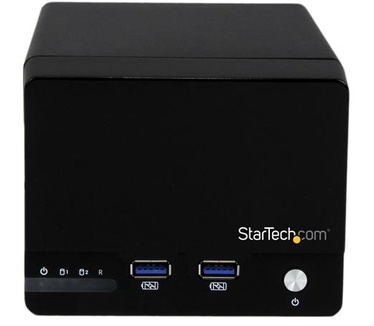 Startech.com USB 3.0 dubbele 3,5 inch SATA III harde schijf RAID-behuizing met USB-hub met snelladen & UASP