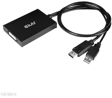 Club 3D DisplayPort to Dual Link DVI-D HDCP OFF version Active Adapter M/F for Apple Cinema Displays