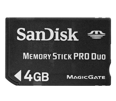Sandisk Memory Stick Pro Duo 4GB