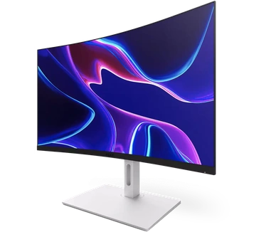 NZXT Canvas 32Q Curved monitor + witte voet Wit