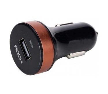 Rock Turbo Bullet Autolader - met Quick Charge 2.0 - Coffee
