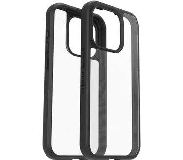 Otterbox React Series voor iPhone 15 Pro, Black Crystal (Clear/Black) (iPhone 15 Pro) Transparant