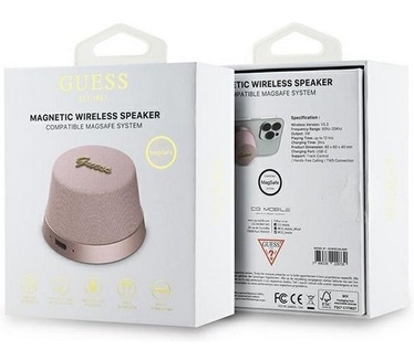 Guess Bluetooth Speaker Script Logo (MagSafe Compatible) - Roze
