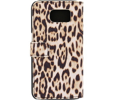 Guess Animal Leopard Folio BookCase for Samsung Galaxy S6 - Brown